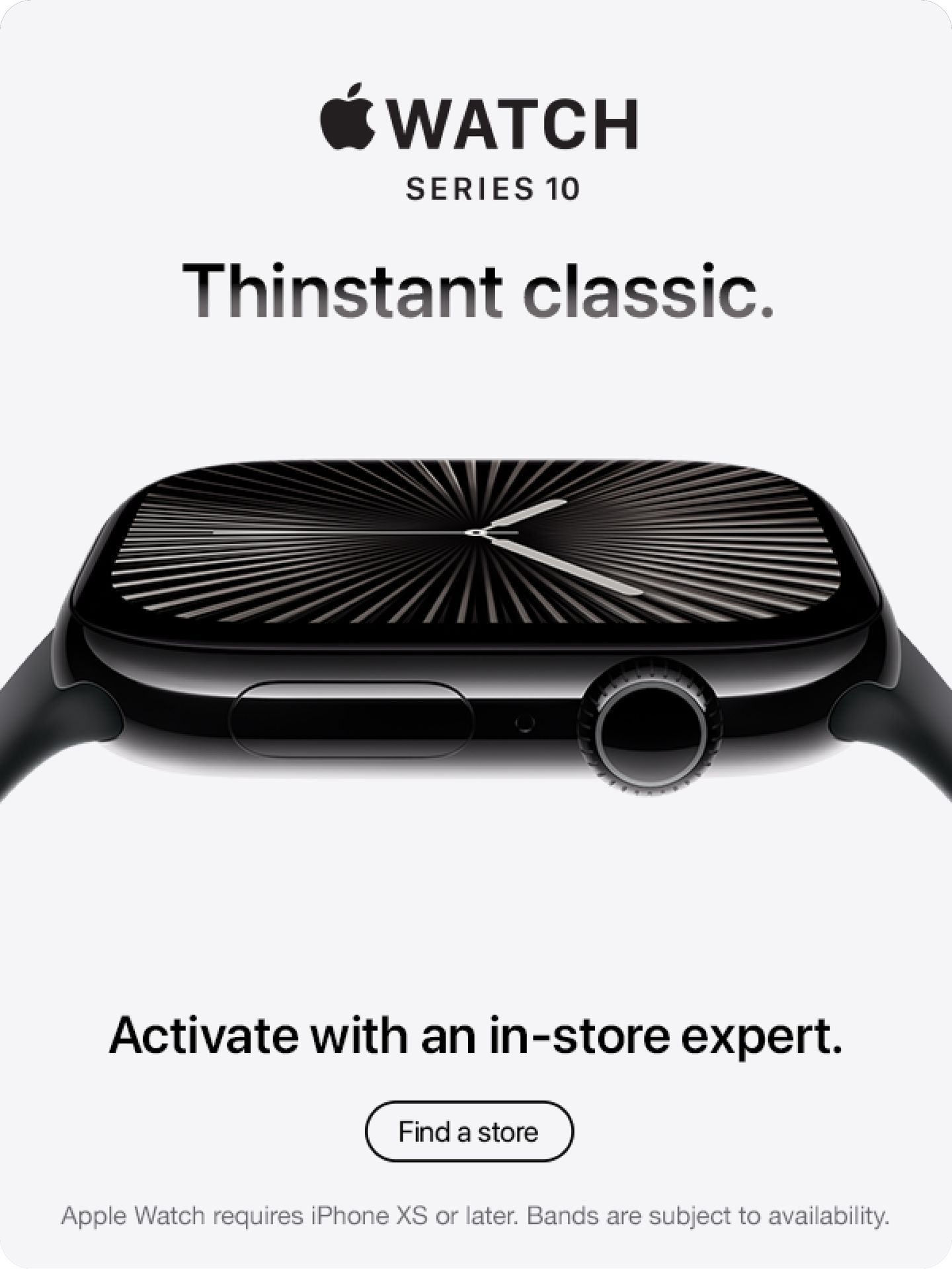 Apple Watch Series 10. Activate with an in-store expert.