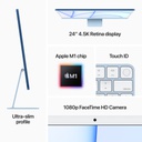 iMac (4.5K Retina, 24-inch, 2021): M1 chip with 8-core CPU and 8-core, Purple