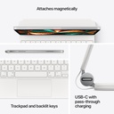 Magic Keyboard for iPad Pro 11- inch (3rd generation) and iPad Air (4th generation) - US English - White