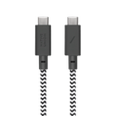 Native Union 2.4M Knot Anchor Cable USB-C to USB-C Cable - Zebra