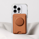 PopSockets Soft PopWallet+ with MagSafe - Cognac Brown