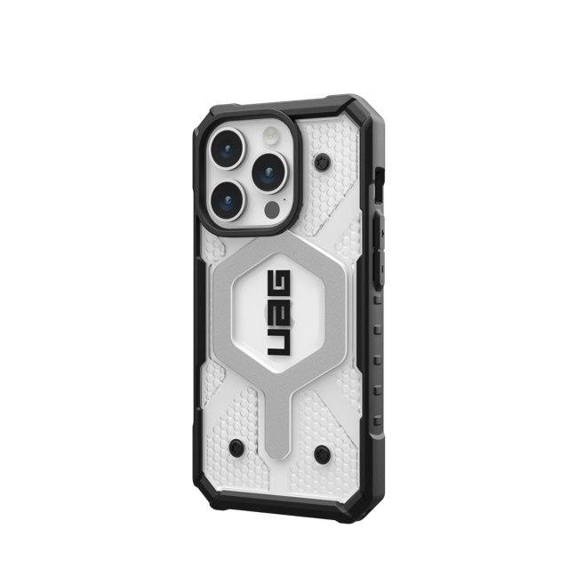 UAG Pathfinder Case with MagSafe for iPhone 15 Pro Max - Clear / Black