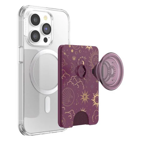 PopSockets PopWallet+ with MagSafe - Celestial Mauve