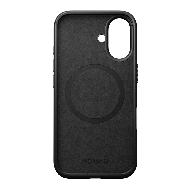 Nomad Modern Leather Case with MagSafe for iPhone 16 - Black