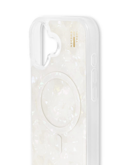 Ideal of Sweden Pearl Case with MagSafe for iPhone 16 Plus - White