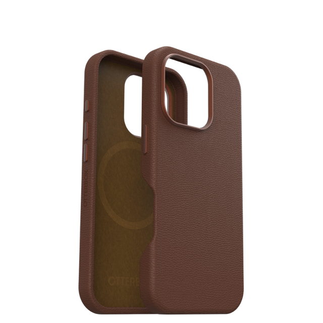 Otterbox Symmetry+ Cactus Leather Case for 16 Pro - Brown (Rich Adobe)