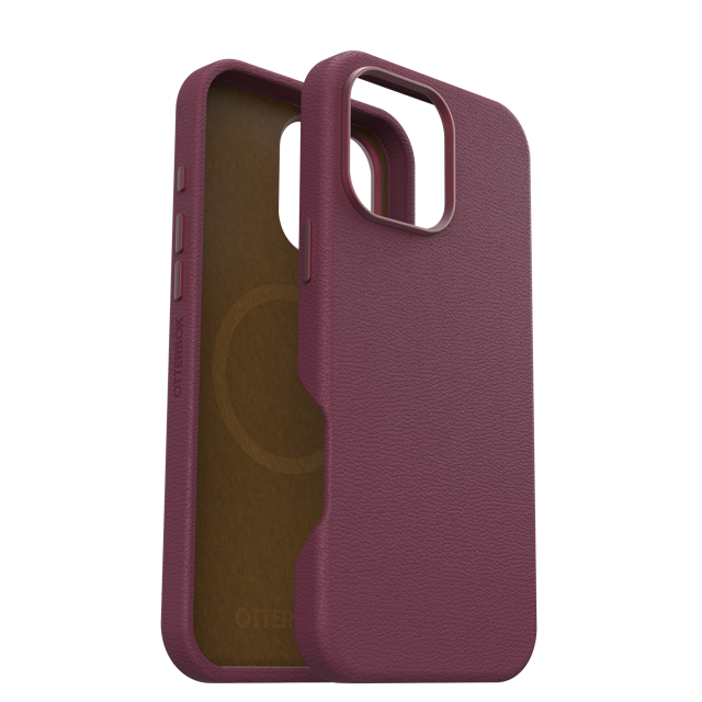 Otterbox Symmetry+ Cactus Leather Case for 16 Pro Max - Maroon Bells