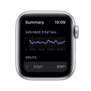 Apple Watch Nike SE GPS + Cellular, Silver Aluminium Case with Pure Platinum/Black Nike Sport Band - Regular