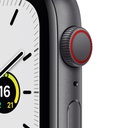 Apple Watch SE GPS + Cellular, Space Grey Aluminium Case with Tornado/Grey Sport Loop
