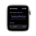 Apple Watch Nike SE GPS, Silver Aluminium Case with Pure Platinum/Black Nike Sport Band - Regular