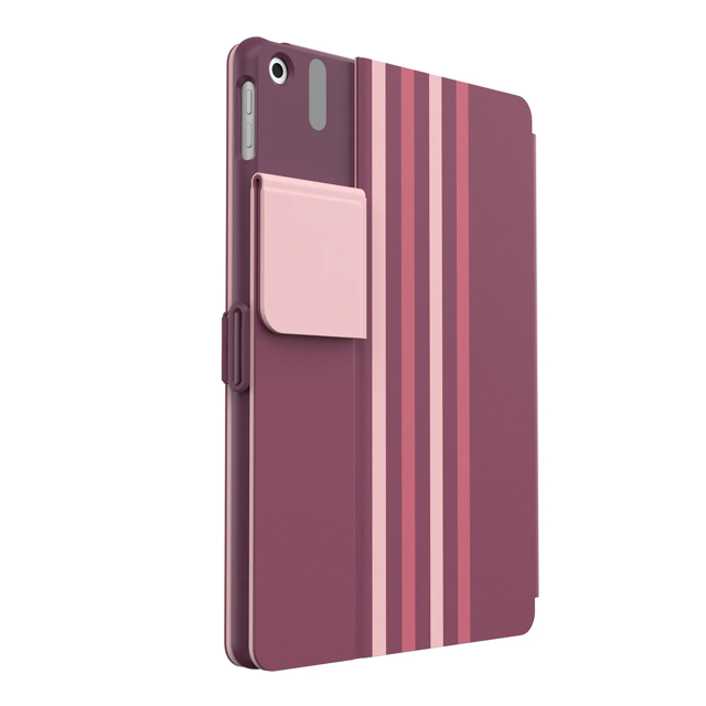 Speck Balance Folio Clear for iPad (7th, 8th & 9th gen) - Crimson Forest / Lush Burgundy