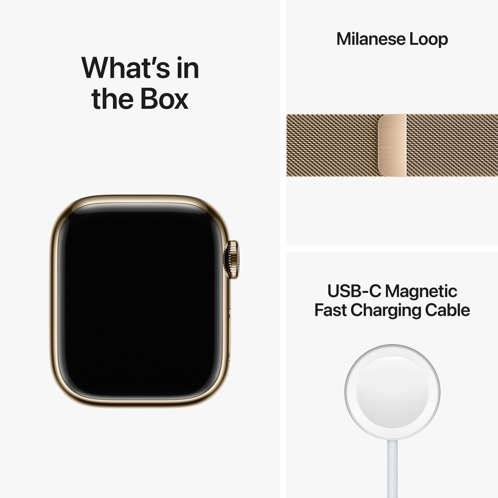 Apple Watch Series 8 Gold Stainless Steel Case