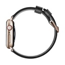 Nomad Modern Strap Slim for Apple Watch 38/40/41mm - Gold Hardware / Black Leather