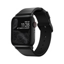 Nomad Modern Strap Slim for Apple Watch 38/40/41mm - Black Hardware / Black Leather