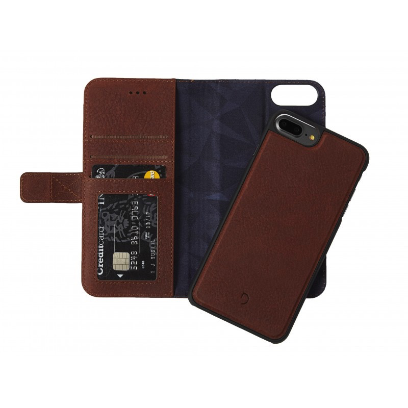 Decoded 2-in-1 Wallet Case for iPhone 8/7/6 Plus- Cinnamon Brown