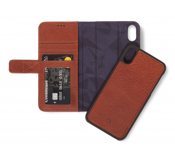Decoded 2-in-1 Wallet Case for iPhone XS Max -Cinnamon Brown
