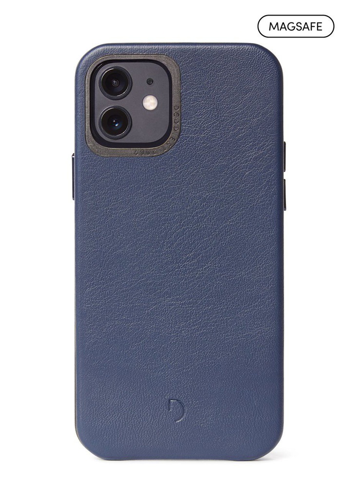 Decoded MagSafe Leather Backcover for iPhone 13 - Matte Navy