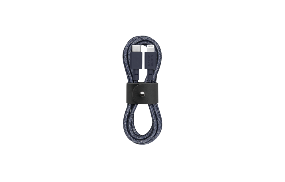 Native Union 1.2M Belt USB-C to Lightning Cable - Indigo