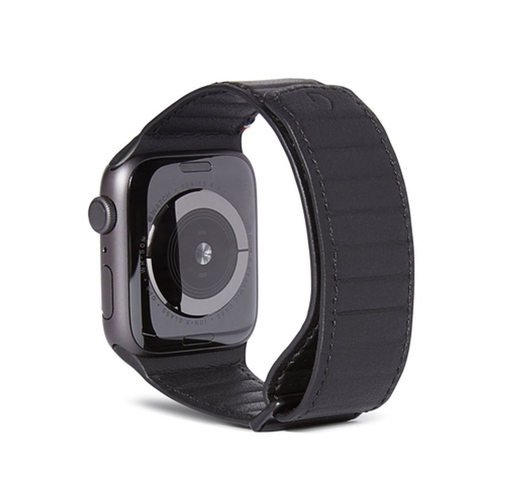 Decoded Leather Magnetic Traction Strap for Apple Watch 38/40/41mm - Black