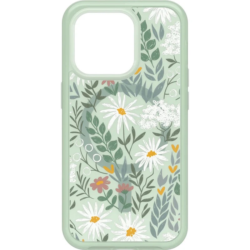 Otterbox Symmetry+ Case with MagSafe for iPhone 14 Pro - Sage Flower