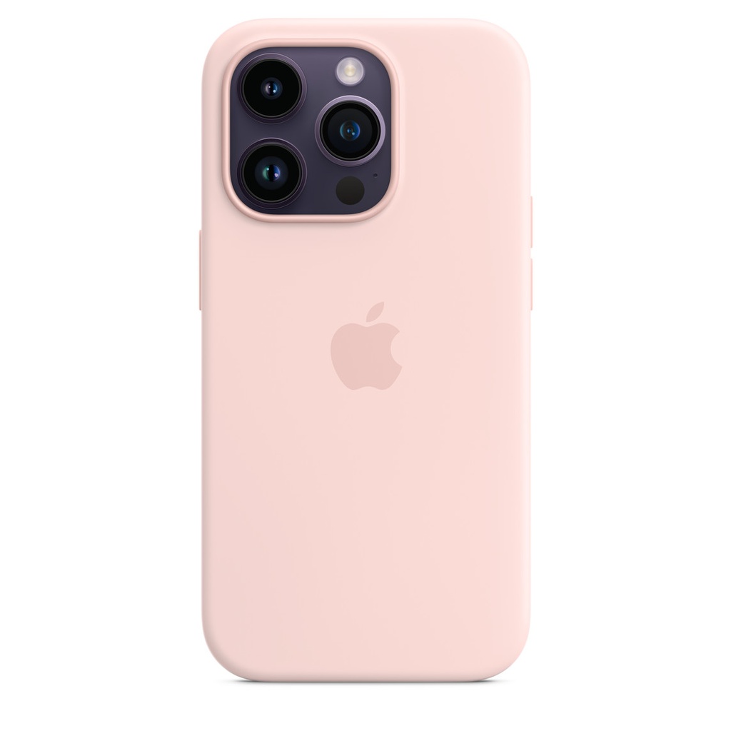 Apple iPhone 14 Pro Silicone Case with MagSafe - Chalk Pink