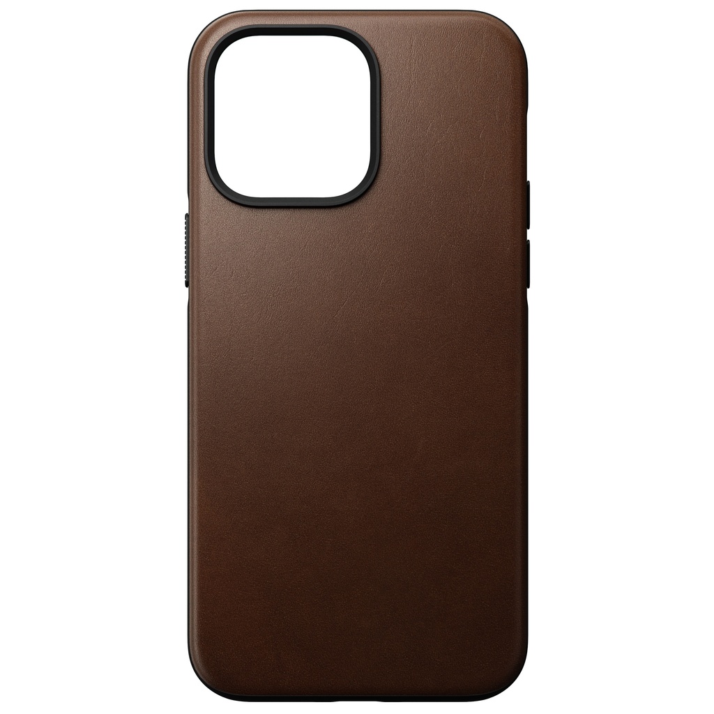 Nomad Leather Case with MagSafe for iPhone 14 Pro - Brown
