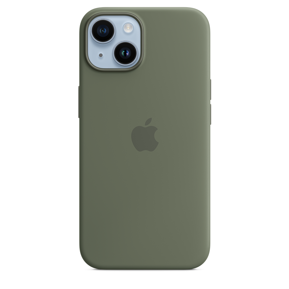 Apple iPhone 14 Silicone Case with MagSafe - Olive