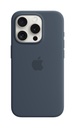 Apple iPhone 15 Pro Silicone Case with MagSafe - Storm Blue