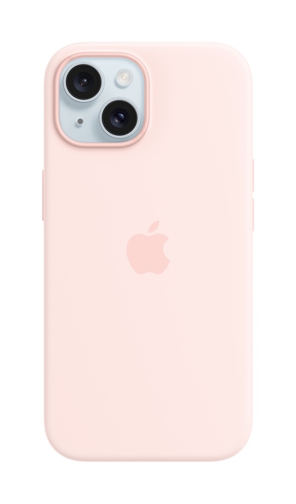 Apple iPhone 15 Silicone Case with MagSafe - Light Pink