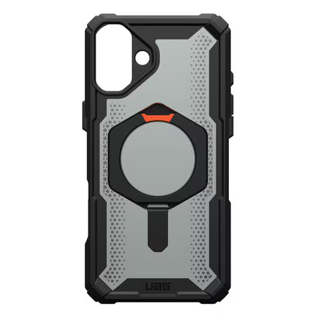 UAG Plasma Protective Case with MagSafe for iPhone 16 - Black/Orange