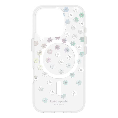 kate spade new york Protective Hardshell with MagSafe for iPhone 16 - Scattered Flower