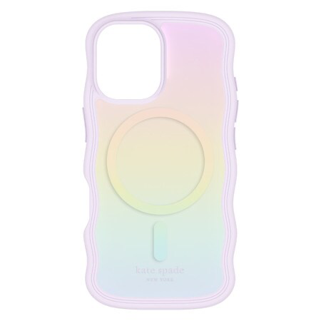 kate spade new york Wavy Protective Case with MagSafe for iPhone 16 Pro Max - Opal Iridescent