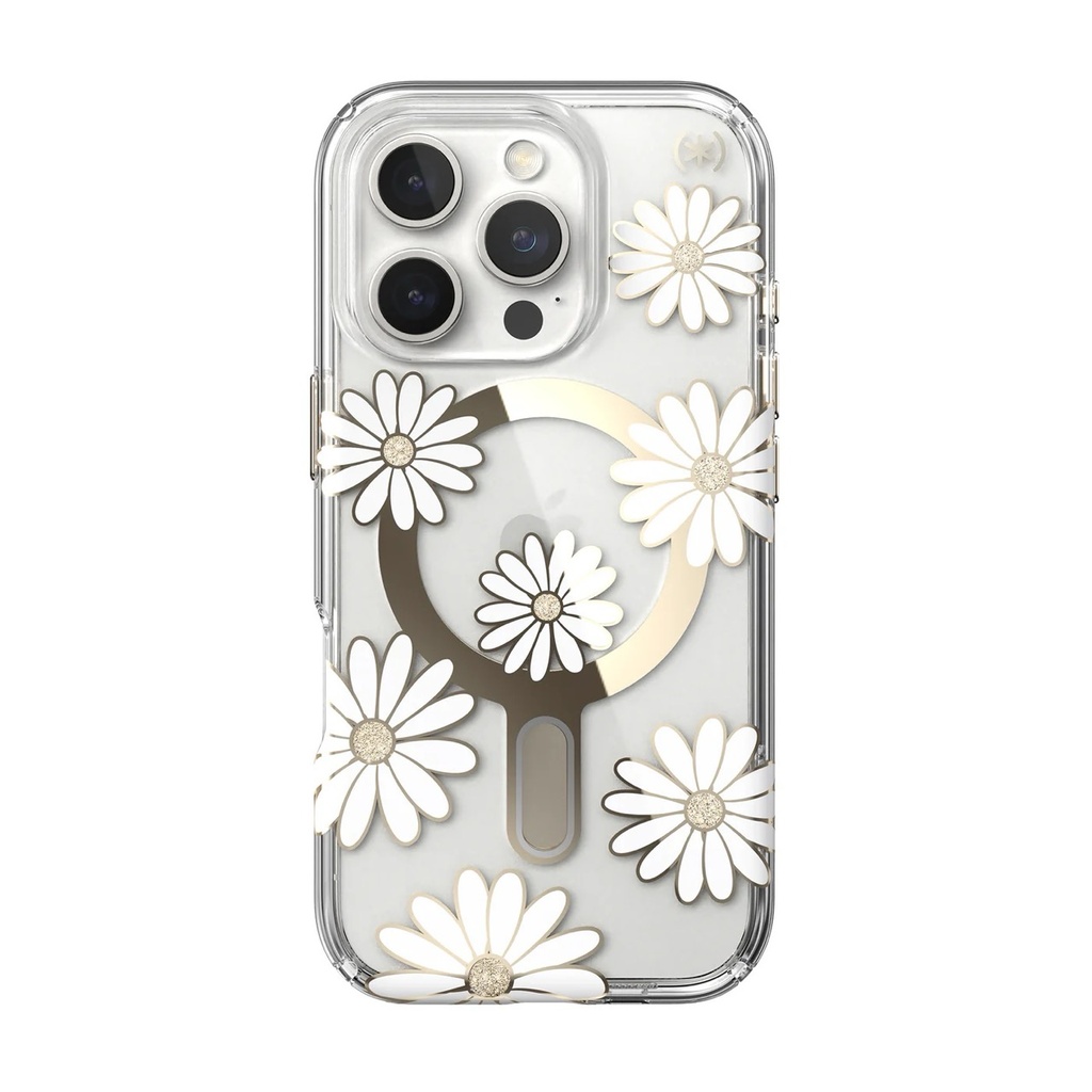 Speck Case with ClickLock/MagSafe for iPhone 16 Pro Max - Sunshine Daisy