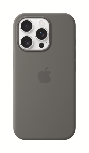 Apple iPhone 16 Pro Silicone Case with MagSafe - Stone Gray