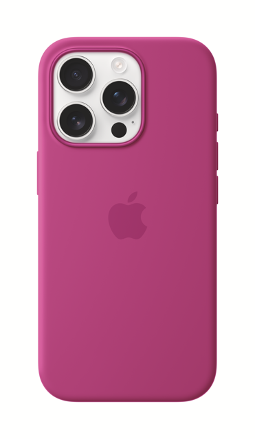 Apple iPhone 16 Pro Silicone Case with MagSafe - Fuchsia