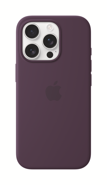 Apple iPhone 16 Pro Silicone Case with MagSafe - Plum