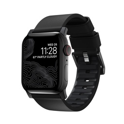 [NM1A31B000] Nomad 38mm/40mm Modern Strap for Apple Watch - Black Hardware / Black Leather