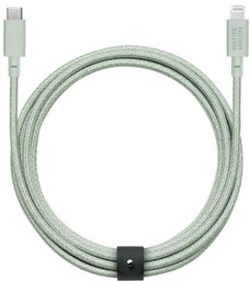 [BELT-CL-GRN-3-NP] Native Union 3M Belt USB-C to Lightning Cable - Sage