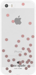 [KSIPH-017-CDRGCL] kate spade Clear Case for iPhone 5s / SE - Confetti Dot Rose Gold Foil