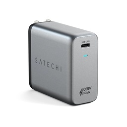 [ST-UC100WSM] Satechi 100W USB-C PD GaN Charger - Space Gray