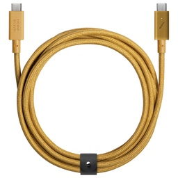 [BELT-PRO2-KFT-NP] Native Union 2.4M Belt USB-C to USB-C Charging Cable - Kraft