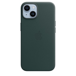 [MPP53ZM/A] Apple iPhone 14 Leather Case with MagSafe - Forest Green