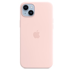 [MPT73ZM/A] Apple iPhone 14 Plus Silicone Case with MagSafe - Chalk Pink