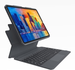 [103409165] ZAGG Pro Keys Touch Keyboard case for iPad 12.9 Pro 4th, 5th & 6th gen - Charcoal