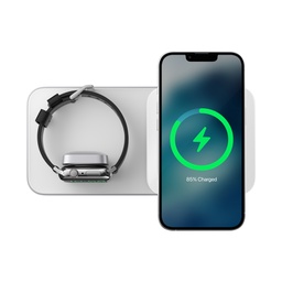 [NM01174585] Nomad Base One Max with MagSafe Wireless Charger 2 in 1 - Silver
