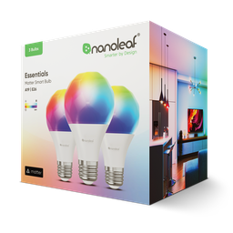 [NF080B03-3A19E] Nanoleaf Essentials Matter A19 | E26 Smart Bulbs (3 Pack)