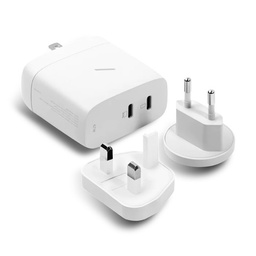 [FAST-PD67-WHT-INT] Native Union Fast GAN Charger - 67W with International Adapters - White