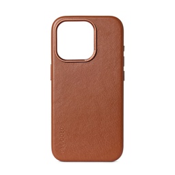 [D24IPO15BC1TN] Decoded Leather Backcover with MagSafe for iPhone 15 - Brown (Tan)