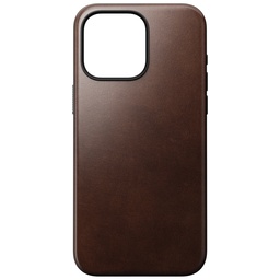 [NM01616085] Nomad Horween Leather Case with MagSafe for iPhone 15 Pro - Brown