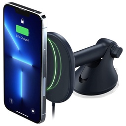 [MGSFIO103] iOttie - Velox Magnetic Wireless charging Dash and Windshield Mount  Dark Blue for MagSafe